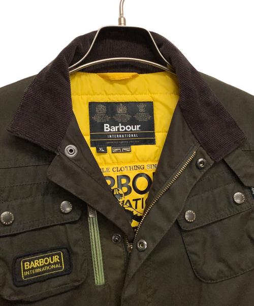 Barbour International（バブアーインターナショナル）Barbour International (バブアーインターナショナル) オイルドジャケット オリーブ サイズ:XLの古着・服飾アイテム