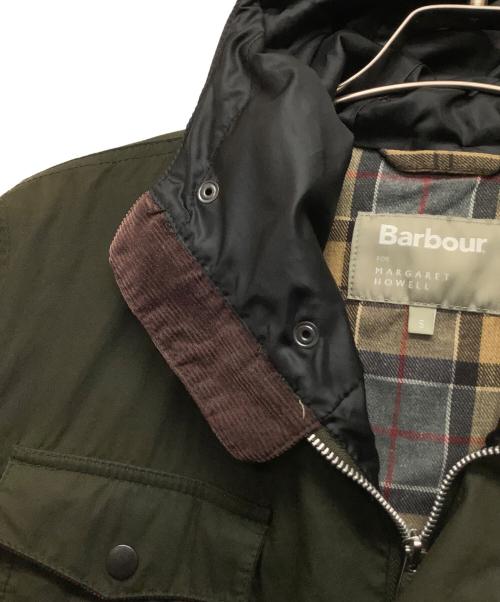 Barbour（バブアー）Barbour (バブアー) MARGARET HOWELL (マーガレットハウエル) フーデッドオイルドジャケット オリーブ サイズ:Sの古着・服飾アイテム