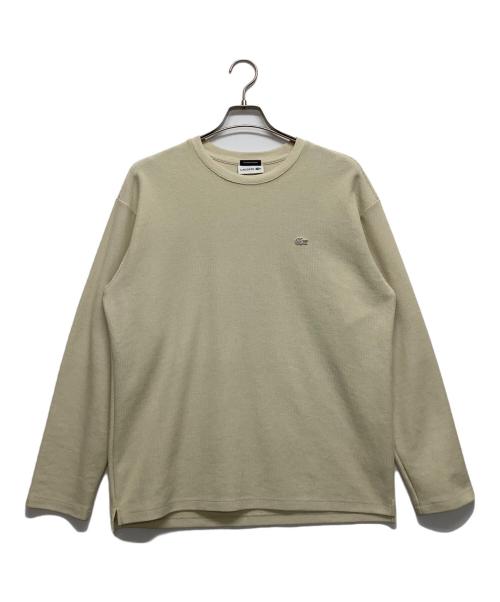 LACOSTE（ラコステ）LACOSTE (ラコステ) 長袖カットソー ベージュ サイズ:Mの古着・服飾アイテム