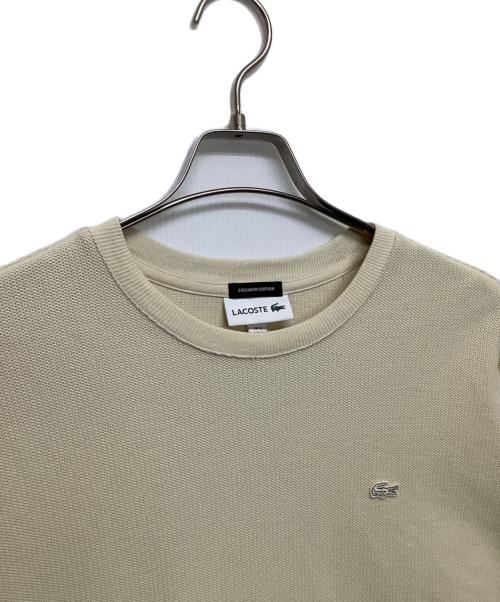 LACOSTE（ラコステ）LACOSTE (ラコステ) 長袖カットソー ベージュ サイズ:Mの古着・服飾アイテム