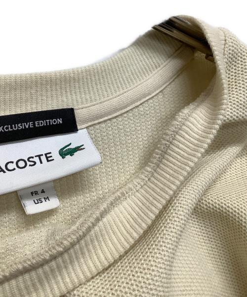 LACOSTE（ラコステ）LACOSTE (ラコステ) 長袖カットソー ベージュ サイズ:Mの古着・服飾アイテム