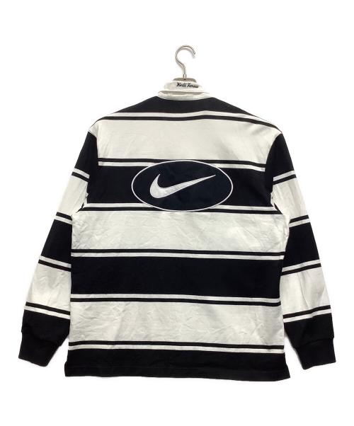 NIKE（ナイキ）NIKE (ナイキ) SUPREME (シュプリーム) ラガーシャツ ホワイト×ブラック サイズ:Lの古着・服飾アイテム