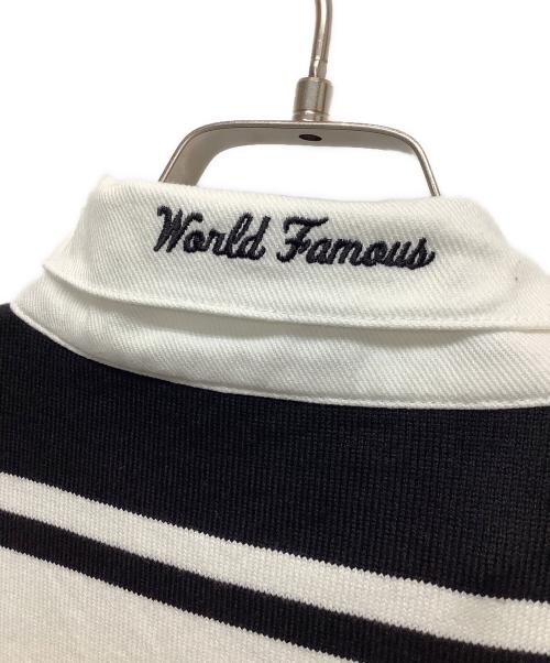 NIKE（ナイキ）NIKE (ナイキ) SUPREME (シュプリーム) ラガーシャツ ホワイト×ブラック サイズ:Lの古着・服飾アイテム