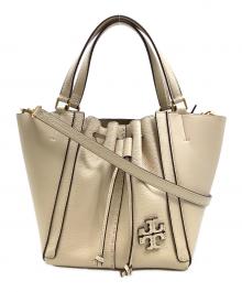 TORY BURCH（トリーバーチ）の古着「2WAYショルダーバッグ」｜ベージュ