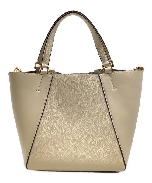 TORY BURCH（トリーバーチ）TORY BURCH (トリーバーチ) 2WAYショルダーバッグ ベージュの古着・服飾アイテム
