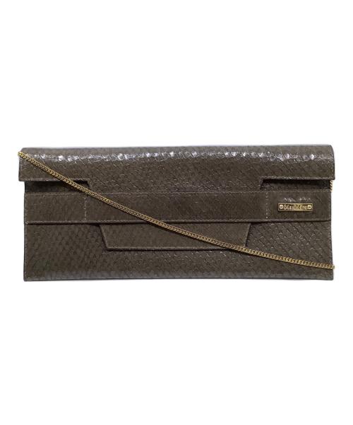 MaxMara（マックスマーラ）MaxMara (マックスマーラ) ハンドバッグ ダークブラウンの古着・服飾アイテム