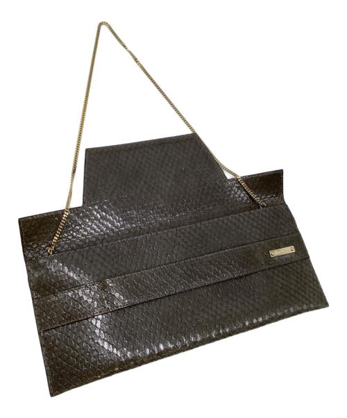 MaxMara（マックスマーラ）MaxMara (マックスマーラ) ハンドバッグ ダークブラウンの古着・服飾アイテム