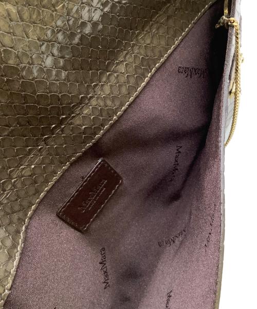 MaxMara（マックスマーラ）MaxMara (マックスマーラ) ハンドバッグ ダークブラウンの古着・服飾アイテム