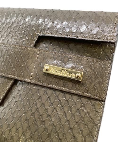 MaxMara（マックスマーラ）MaxMara (マックスマーラ) ハンドバッグ ダークブラウンの古着・服飾アイテム