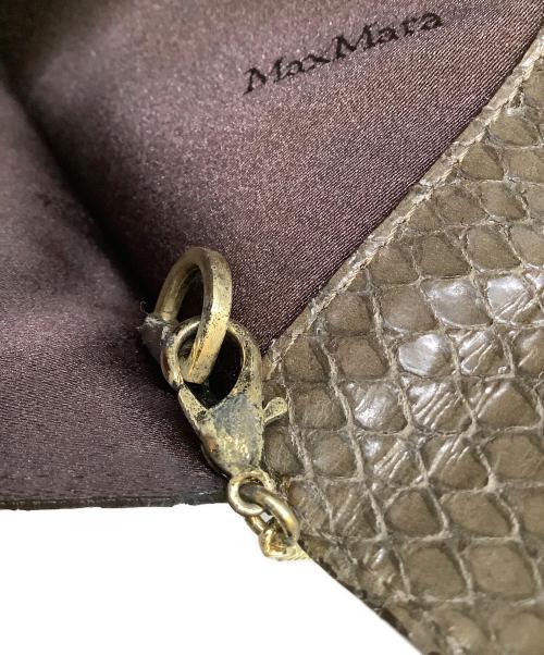 MaxMara（マックスマーラ）MaxMara (マックスマーラ) ハンドバッグ ダークブラウンの古着・服飾アイテム