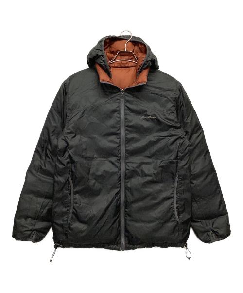 Eddie Bauer（エディーバウアー）Eddie Bauer (エディーバウアー) リバーシブルダウンジャケット オレンジ×ブラック サイズ:Mの古着・服飾アイテム