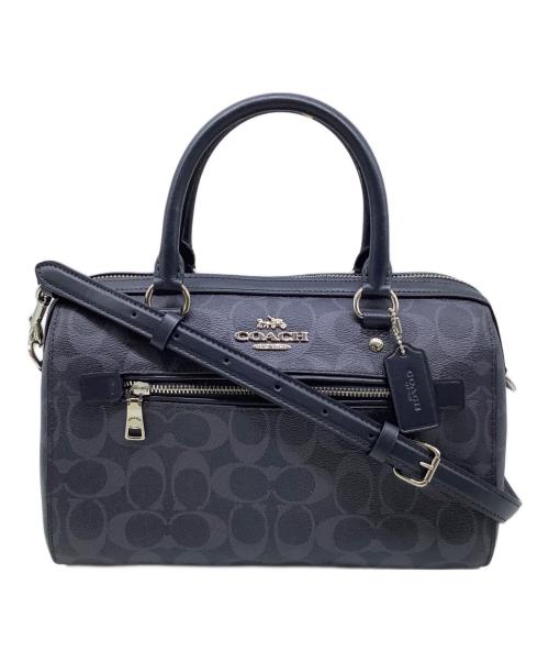 COACH（コーチ）COACH (コーチ) 2WAYショルダーバッグ ネイビーの古着・服飾アイテム