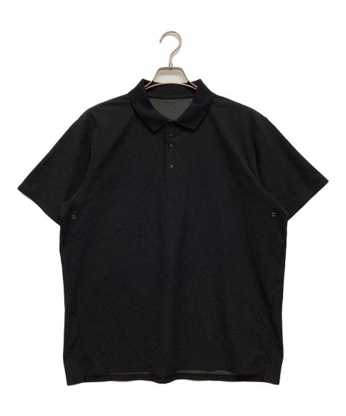 and per se（アンパスィ）and per se (アンパシィ) ポロシャツ ブラック サイズ:XLの古着・服飾アイテム