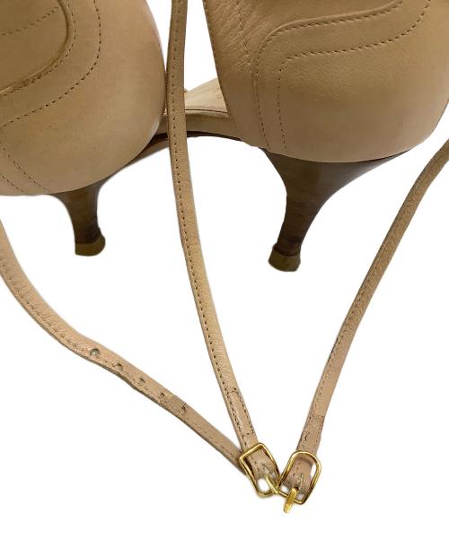 HERMES（エルメス）HERMES (エルメス) Tストラップ ビブラムソール ベージュ サイズ:36の古着・服飾アイテム