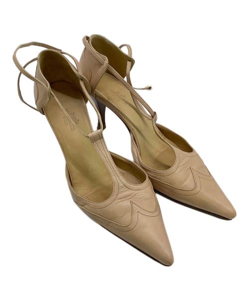 HERMES（エルメス）HERMES (エルメス) Tストラップ ビブラムソール ベージュ サイズ:36の古着・服飾アイテム