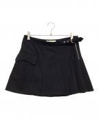 BALENCIAGAバレンシアガ）の古着「プリーツショートスカート」｜ブラック