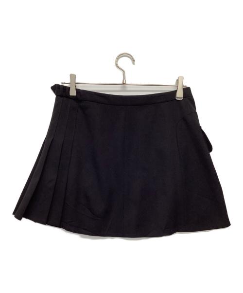 BALENCIAGA（バレンシアガ）BALENCIAGA (バレンシアガ) プリーツショートスカート ブラック サイズ:36の古着・服飾アイテム
