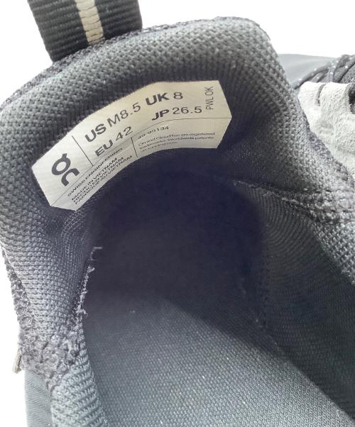 on（オン）on (オン) ローカットスニーカー ブラック サイズ:26.5cmの古着・服飾アイテム