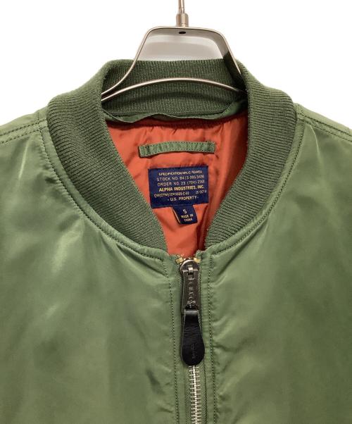 ALPHA（アルファ）ALPHA (アルファ) MA-1ジャケット オリーブ サイズ:Sの古着・服飾アイテム