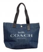COACHコーチ）の古着「トートバッグCOACH」｜インディゴ