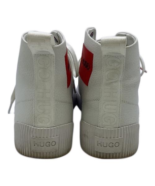 HUGO（ヒューゴ ボス）HUGO (ヒューゴ ボス) ハイカットスニーカー ホワイト サイズ:25cmの古着・服飾アイテム