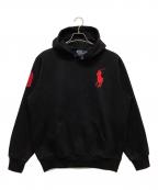 POLO RALPH LAURENポロ・ラルフローレン）の古着「プルオーバーパーカー」｜ブラック