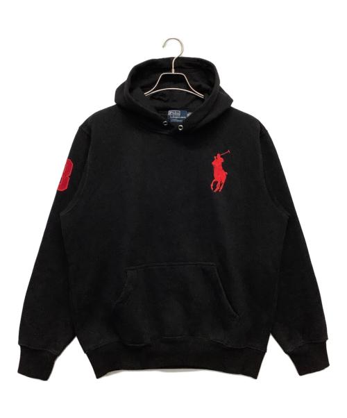 POLO RALPH LAUREN（ポロ・ラルフローレン）POLO RALPH LAUREN (ポロ・ラルフローレン) プルオーバーパーカー ブラック サイズ:XXLの古着・服飾アイテム