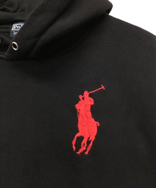 POLO RALPH LAUREN（ポロ・ラルフローレン）POLO RALPH LAUREN (ポロ・ラルフローレン) プルオーバーパーカー ブラック サイズ:XXLの古着・服飾アイテム