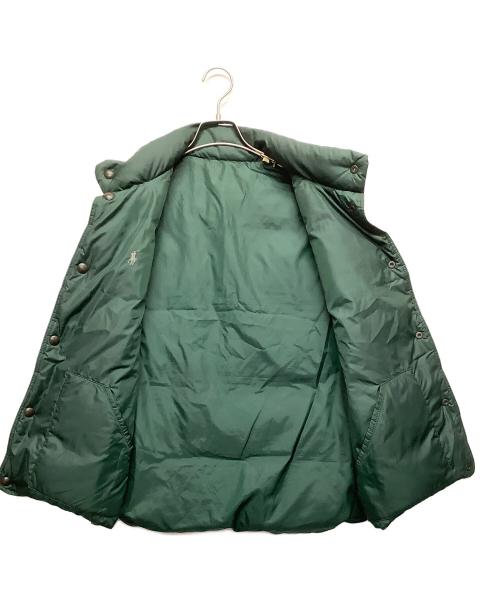 POLO RALPH LAUREN（ポロ・ラルフローレン）POLO RALPH LAUREN (ポロ・ラルフローレン) リバーシブルダウンベスト グレー×グリーン サイズ:Lの古着・服飾アイテム