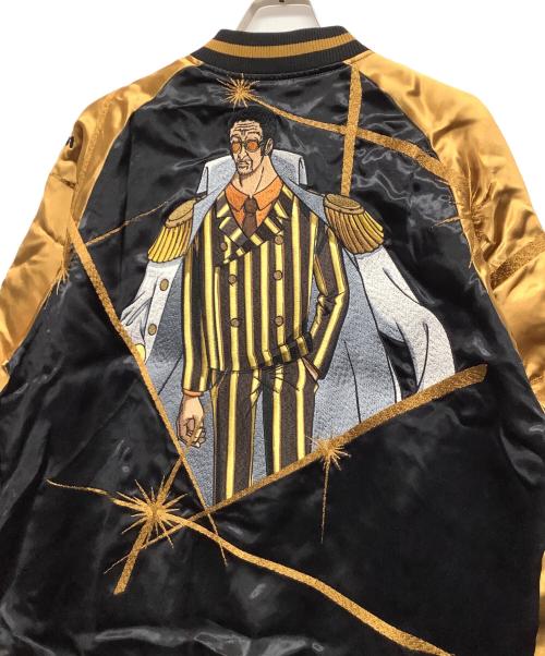 ONE PIECE（ワンピース）ONE PIECE (ワンピース) 絡繰魂 (カラクリダマシイ) スカジャン ブラック×ブラウン サイズ:XXL 未使用品の古着・服飾アイテム