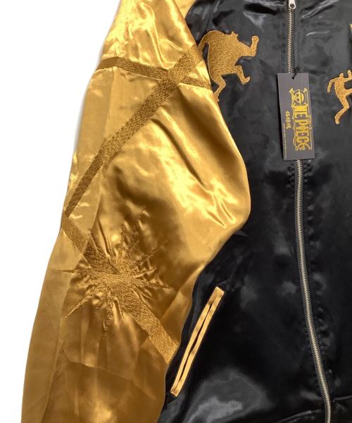 ONE PIECE（ワンピース）ONE PIECE (ワンピース) 絡繰魂 (カラクリダマシイ) スカジャン ブラック×ブラウン サイズ:XXL 未使用品の古着・服飾アイテム