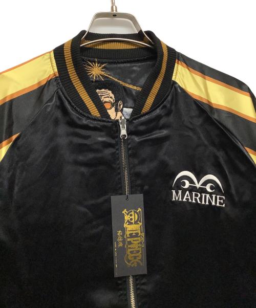 ONE PIECE（ワンピース）ONE PIECE (ワンピース) 絡繰魂 (カラクリダマシイ) スカジャン ブラック×ブラウン サイズ:XXL 未使用品の古着・服飾アイテム