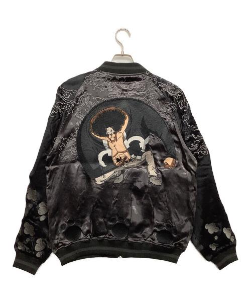 ONE PIECE（ワンピース）ONE PIECE (ワンピース) 絡繰魂 (カラクリダマシイ) スカジャン ブラック サイズ:L 未使用品の古着・服飾アイテム