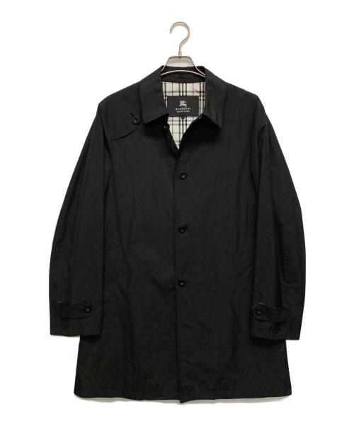 BURBERRY BLACK LABEL（バーバリーブラックレーベル）BURBERRY BLACK LABEL (バーバリーブラックレーベル) ステンカラーコート ブラック サイズ:Lの古着・服飾アイテム