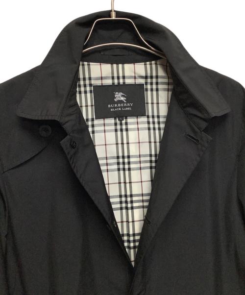 BURBERRY BLACK LABEL（バーバリーブラックレーベル）BURBERRY BLACK LABEL (バーバリーブラックレーベル) ステンカラーコート ブラック サイズ:Lの古着・服飾アイテム