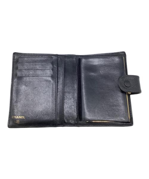 CHANEL（シャネル）CHANEL (シャネル) 2つ折り財布 ブラックの古着・服飾アイテム