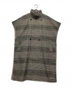 niko andニコアンド）の古着「ハイネックポンチョ」｜グレー