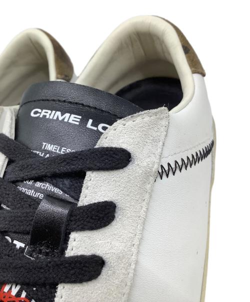 CRIME LONDON（クライムロンドン）CRIME LONDON (クライムロンドン) ローカットスニーカー カーキ×ホワイト サイズ:40の古着・服飾アイテム