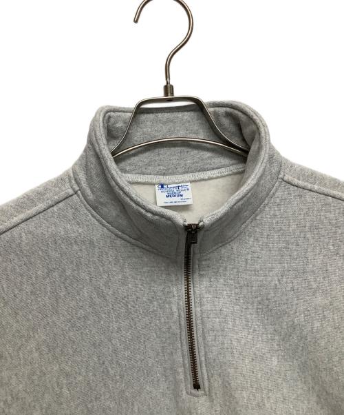 Champion（チャンピオン）Champion (チャンピオン) ハーフジップスウェット グレー サイズ:Mの古着・服飾アイテム
