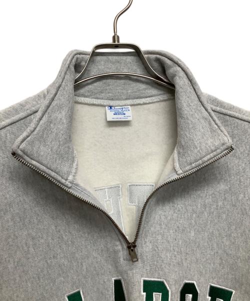 Champion（チャンピオン）Champion (チャンピオン) ハーフジップスウェット グレー サイズ:Mの古着・服飾アイテム