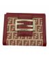 FENDI（フェンディ）の古着「2つ折り財布　FENDI　ズッキーノ」｜ベージュ×レッド