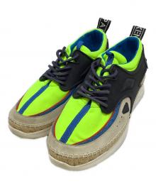 KENZO（ケンゾー）の古着「スニーカー」｜ベージュ×グリーン
