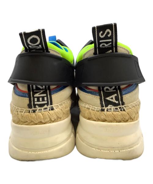 KENZO（ケンゾー）KENZO (ケンゾー) スニーカー ベージュ×グリーン サイズ:42の古着・服飾アイテム