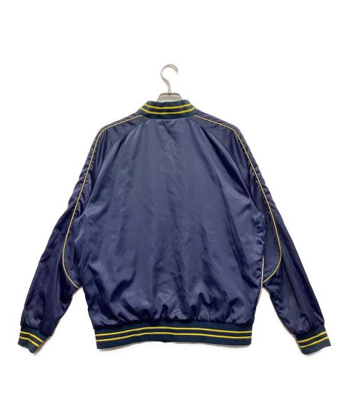 NIKE（ナイキ）NIKE (ナイキ) 80'sナイロンスタジャン ネイビー×イエロー サイズ:Lの古着・服飾アイテム