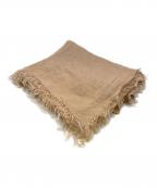 ASAUCE MELERアソースメレ）の古着「リネン大判スカーフ」｜ベージュ