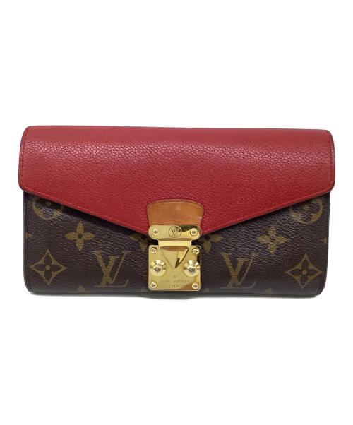 LOUIS VUITTON（ルイ ヴィトン）LOUIS VUITTON (ルイ ヴィトン) ポルトフォイユ パラス ブラウン×レッドの古着・服飾アイテム