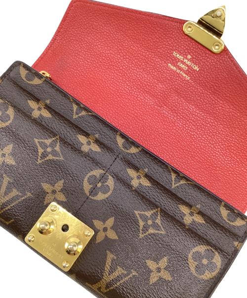 LOUIS VUITTON（ルイ ヴィトン）LOUIS VUITTON (ルイ ヴィトン) ポルトフォイユ パラス ブラウン×レッドの古着・服飾アイテム