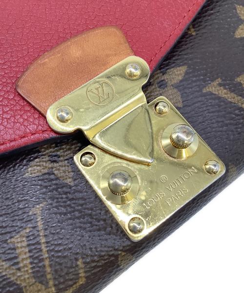 LOUIS VUITTON（ルイ ヴィトン）LOUIS VUITTON (ルイ ヴィトン) ポルトフォイユ パラス ブラウン×レッドの古着・服飾アイテム