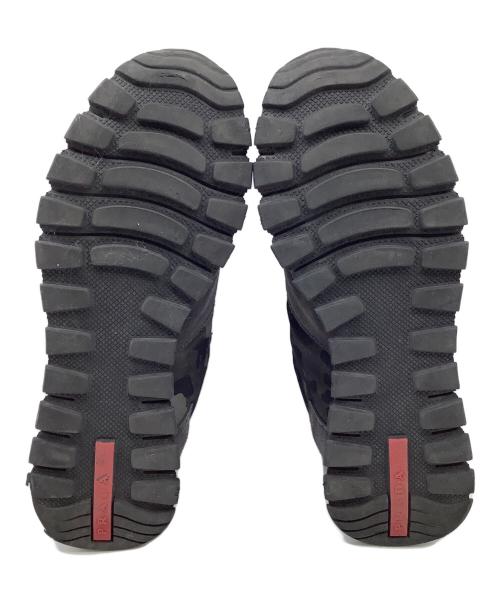 PRADA（プラダ）PRADA (プラダ) スニーカー ブラック×グリーン サイズ:7の古着・服飾アイテム