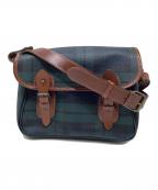 POLO RALPH LAURENポロ・ラルフローレン）の古着「レザーショルダーバッグ」｜グリーン×ブラウン